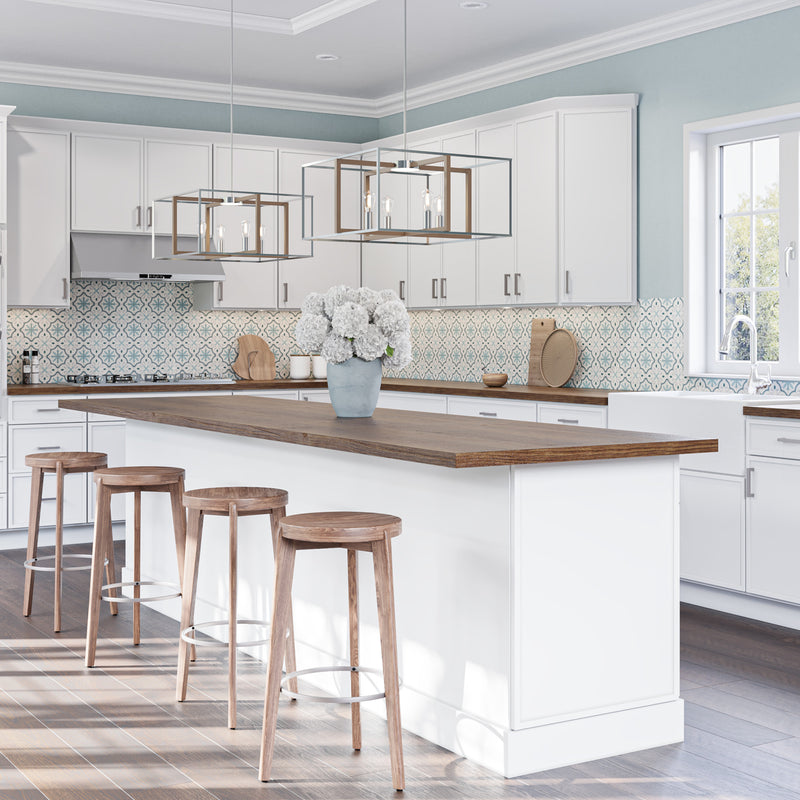 White Slim Shaker Kitchen Cabinets