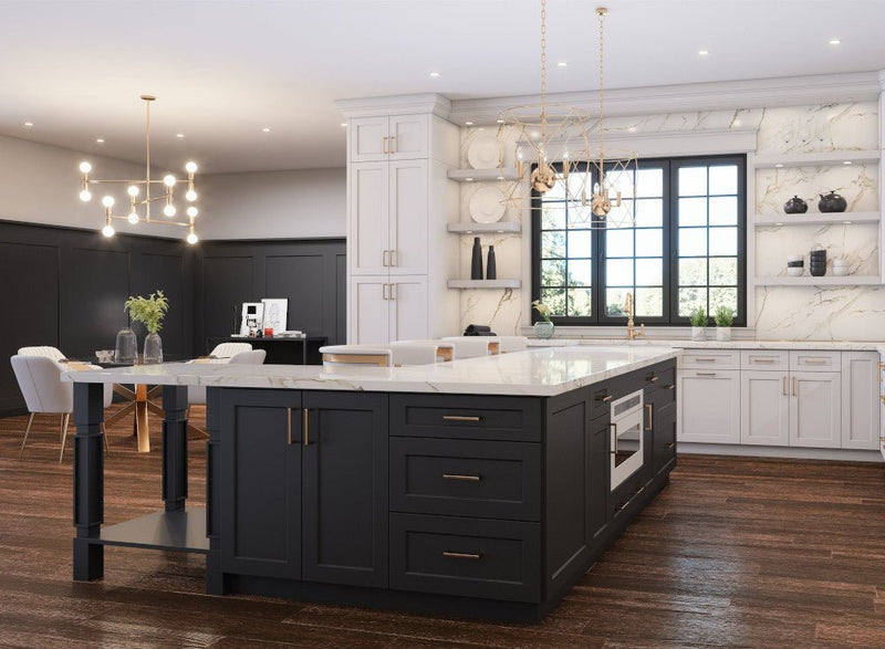 Black Shaker Kitchen Cabinets - Riley & Higgs