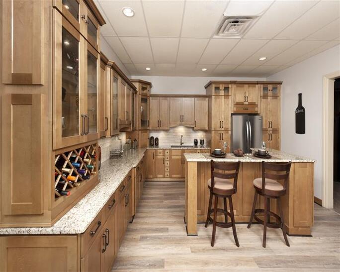 Natural Shaker Kitchen Cabinets