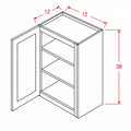 Sage Green 12"W X 36"H Wall Cabinet