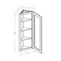 Honey Shaker 12"W x 30"H Angle Wall Cabinet