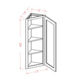 Honey Shaker 12"W X 42"H Angle Wall Cabinet