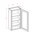 Classic White 18"W X 42"H Wall Cabinet