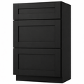 21 Inch Black Shaker Vanity Drawer Base