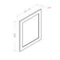 Classic White 23-1/2"W X 29"H Base Decorative End Panel