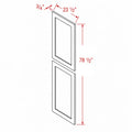 Classic White 23-1/2"W X 78-1/2"H Tall Decorative End Panel