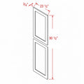 Classic White 23-1/2"W X 90-1/2"H Tall Decorative End Panel