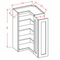 Classic White 24"W x 30"H Wall Easy Reach