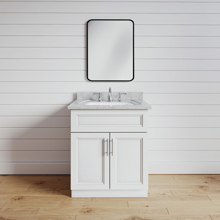 Classic White 24" Bathroom Vanity Sink Base