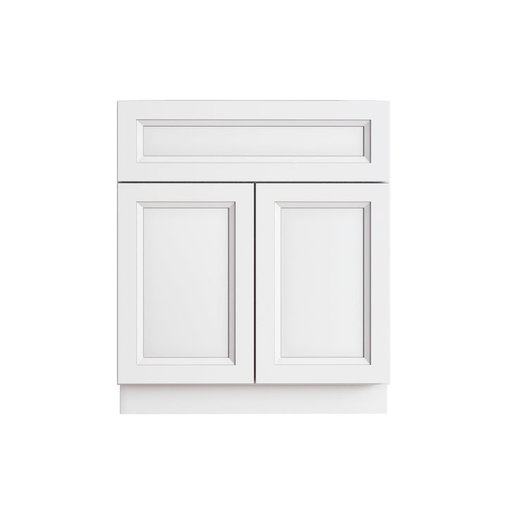 Classic White 27 inch bathroom vanity