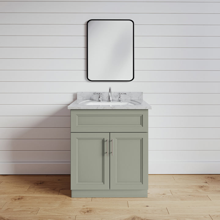 Sage Green 30" Bathroom Vanity Sink Base