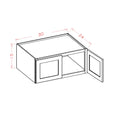 Honey Shaker 30"W X 15"H Wall Refrigerator Cabinet