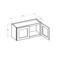 Classic White 30"W X 18"H Wall Cabinet