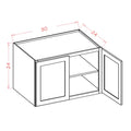 Classic White 30"W X 24"H Wall Refrigerator Cabinet