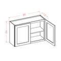 Honey Shaker 30"W X 24"H Wall Cabinet