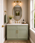 30 Inch Sage Green Shaker Vanity Sink Base