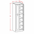 Classic White 30"W X 96"H Wall Pantry