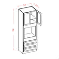 Honey Shaker 33"W X 96"H Universal Oven Cabinet