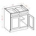 Classic White 33" Base Cabinet