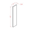 Classic White 6"W X 42"H Wall Filler
