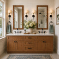 72 Inch Rustic Shaker Double Sink Bathroom Vanity with Drawers
