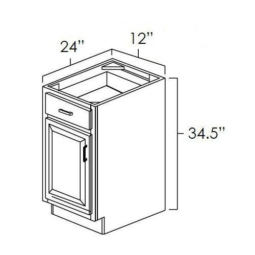 Classic White 12" Base Cabinet