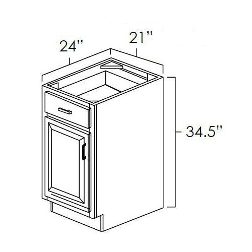 Sage Green 21" Base Cabinet