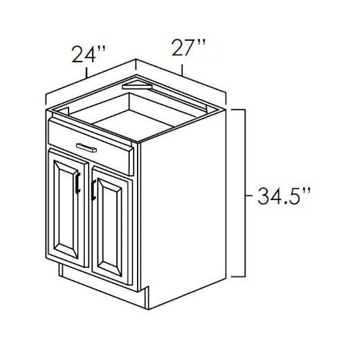 Natural Shaker 27" Base Cabinet