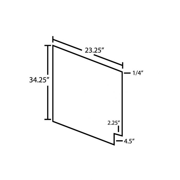 Natural Shaker 23.25" x 34.25" Base Skin