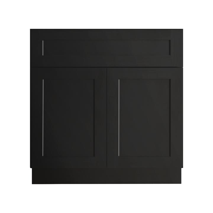 Black Shaker 30" Vanity Sink Base