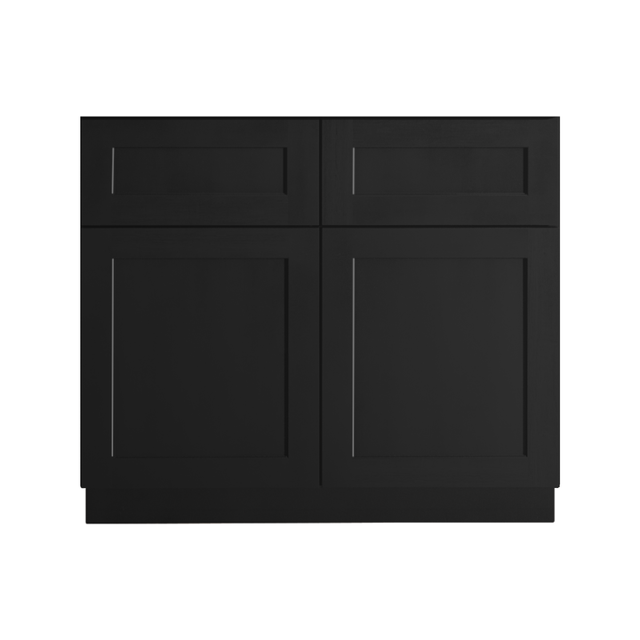 Black Shaker 36" Vanity Sink Base