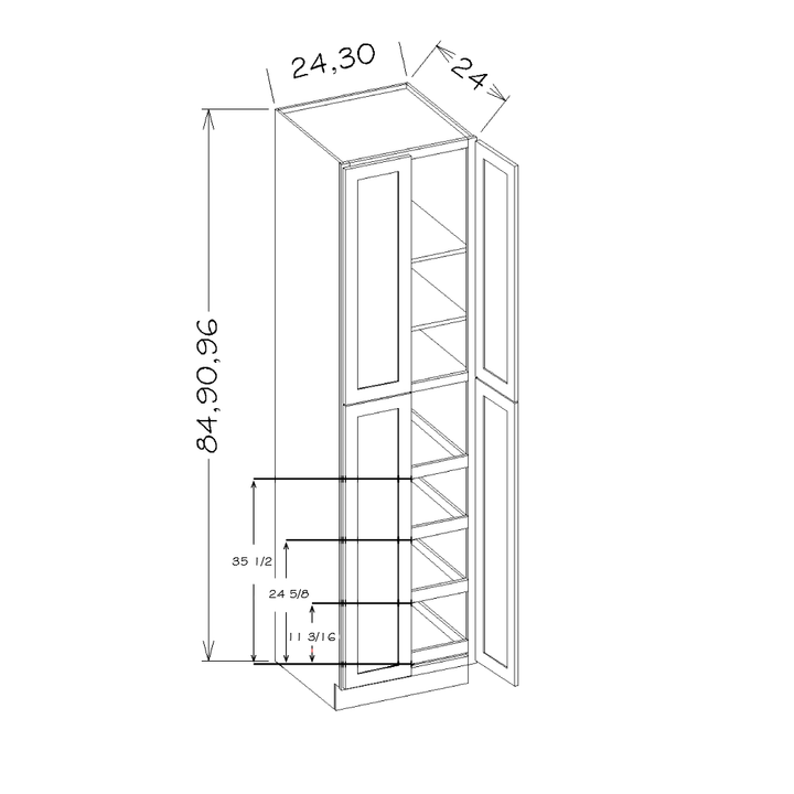 white-shaker-24w-x-96h-utility-cabinet-w-4-rollout-trays