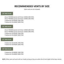 Wood Range Hood With Curved Front and Brass Strapping - 30" 36" 42" 48" 54" and 60" Widths Available
