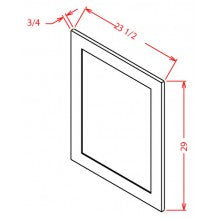 Classic White 23-1/2"W X 29"H Base Decorative End Panel