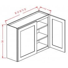 Sage Green 27"W X 30"H Wall Cabinet
