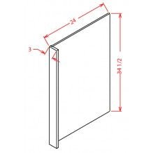 Sage Green 3"W X 34-1/2"H Dishwasher Return Panel