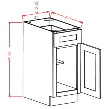 Sage Green 15" Base Cabinet