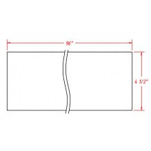 Classic White 1/4"D X 4 1/2"H X 96"W Toe Kick 8' Plywood