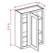 Sage Green 27"W X 30"H Wall Blind Corner Cabinet