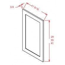 Saddle Brown 11-1/2"W X 41"H Wall Decorative Door Panel