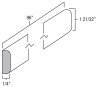 Toffee Shaker 8' Batten Molding