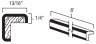 Toffee Shaker 8' Outside Corner Molding