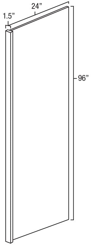 Natural Shaker Refrigerator End Panel