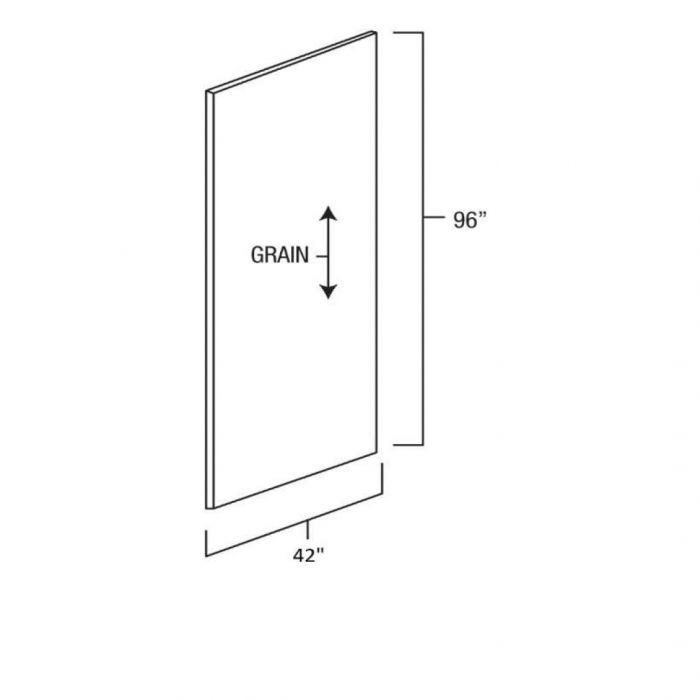 Natural Shaker 42" x 96" Plywood Edge Banded