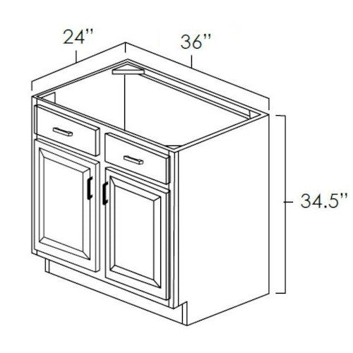 Toffee Shaker 36" Sink Base