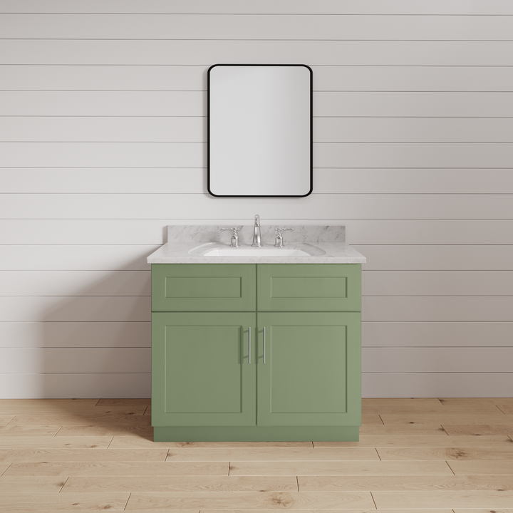 Sage Green Shaker 30" Vanity Sink Base