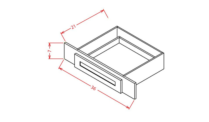 Natural Shaker 36" Under Cabinet Drawer