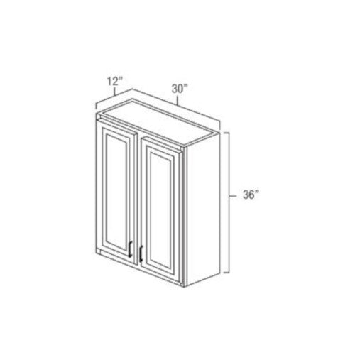 Toffee Shaker 30" x 36" Wall Cabinet