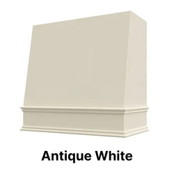 Wood Range Hood With Angled Front and Decorative Trim - 30", 36", 42", 48", 54" and 60" Widths Available