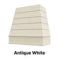 Wood Range Hood With Tapered Shiplap Front and Block Trim - 30", 36", 42", 48", 54" and 60" Widths Available